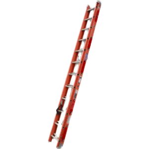Escalera Fibra 24 Peldaños Roja
